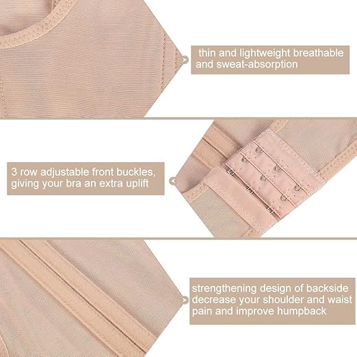 Posture Corrector Bra For Women Push Up Breast Vest Tops Back Support - (Pack of 1)